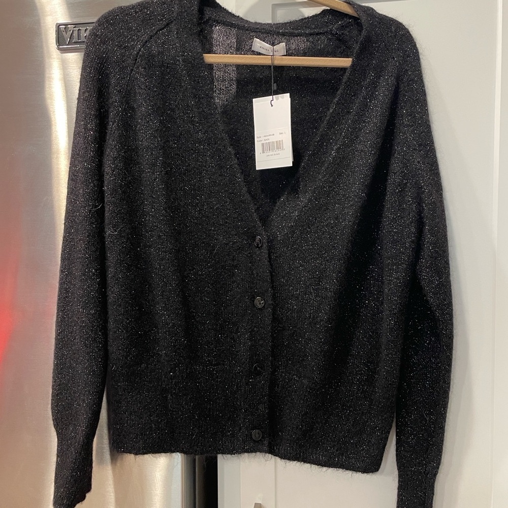 NWT Anine Bing Mason Black Cardigan